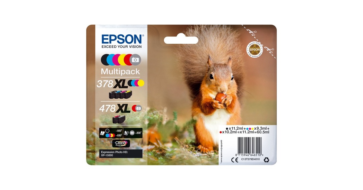 Epson Multipack 378XL/478XL (C13T379D4010), Tinte