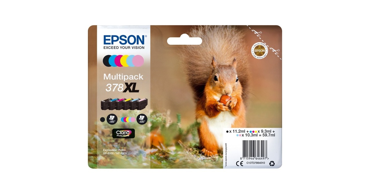 Epson Multipack 378XL (C13T37984010), Tinte