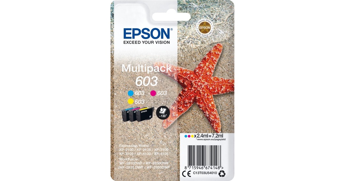 Epson Multipack 603 3-colours (C13T03U54010), Tinte
