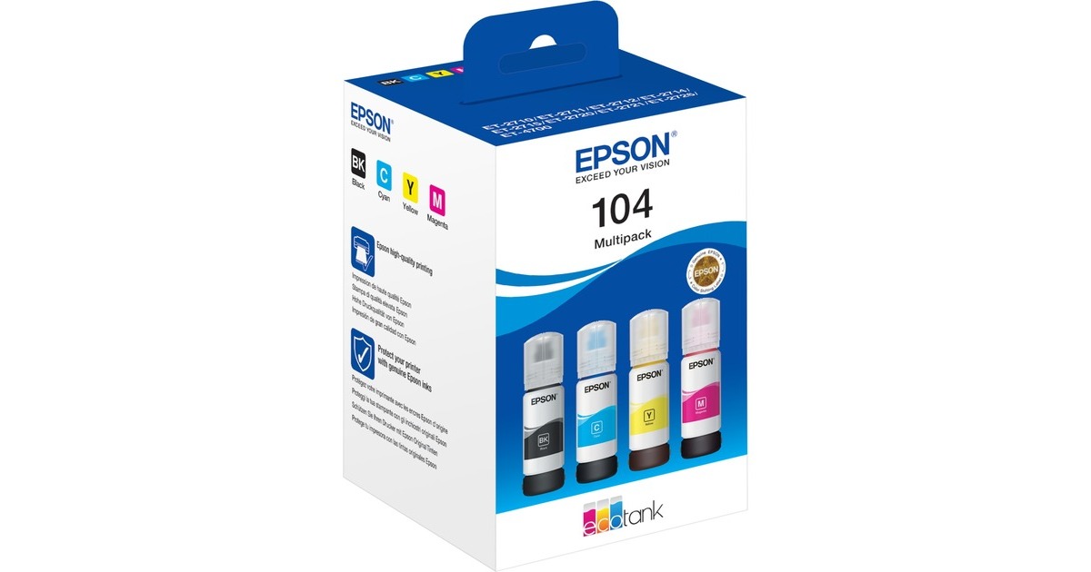 Epson Multipack EcoTank 104 (C13T00P640), Tinte