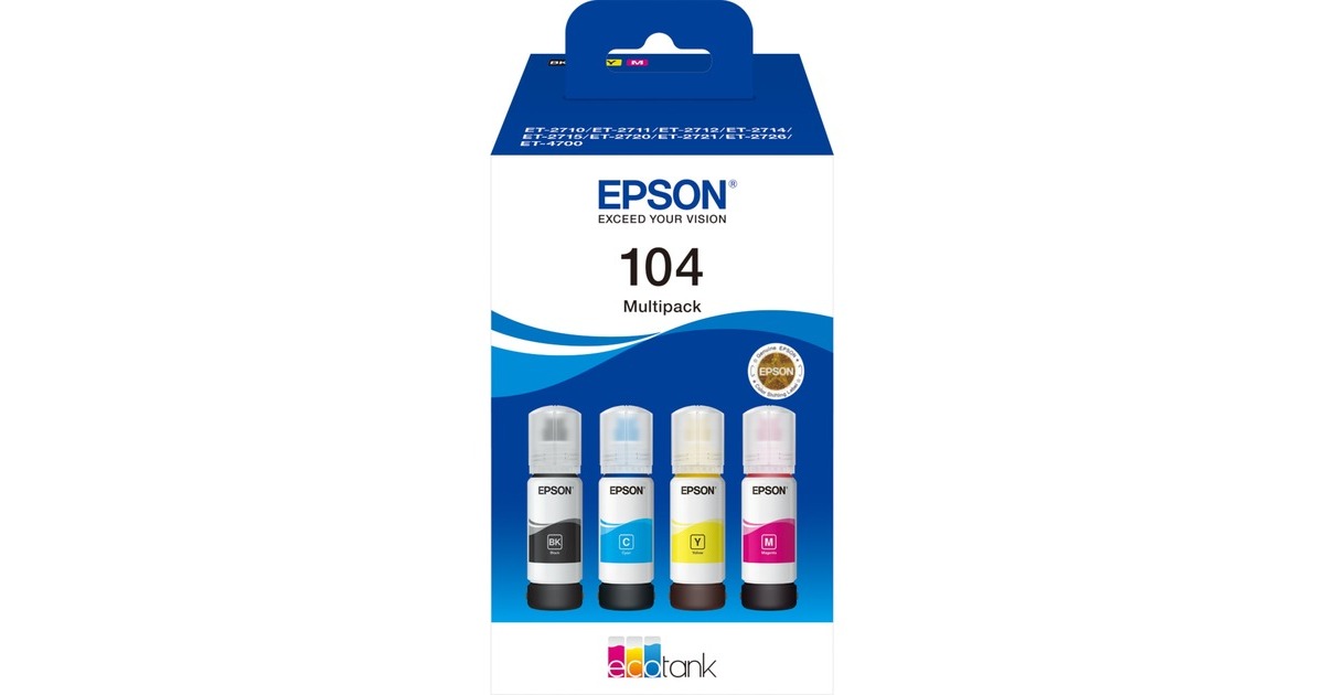 Epson Multipack EcoTank 104 (C13T00P640), Tinte