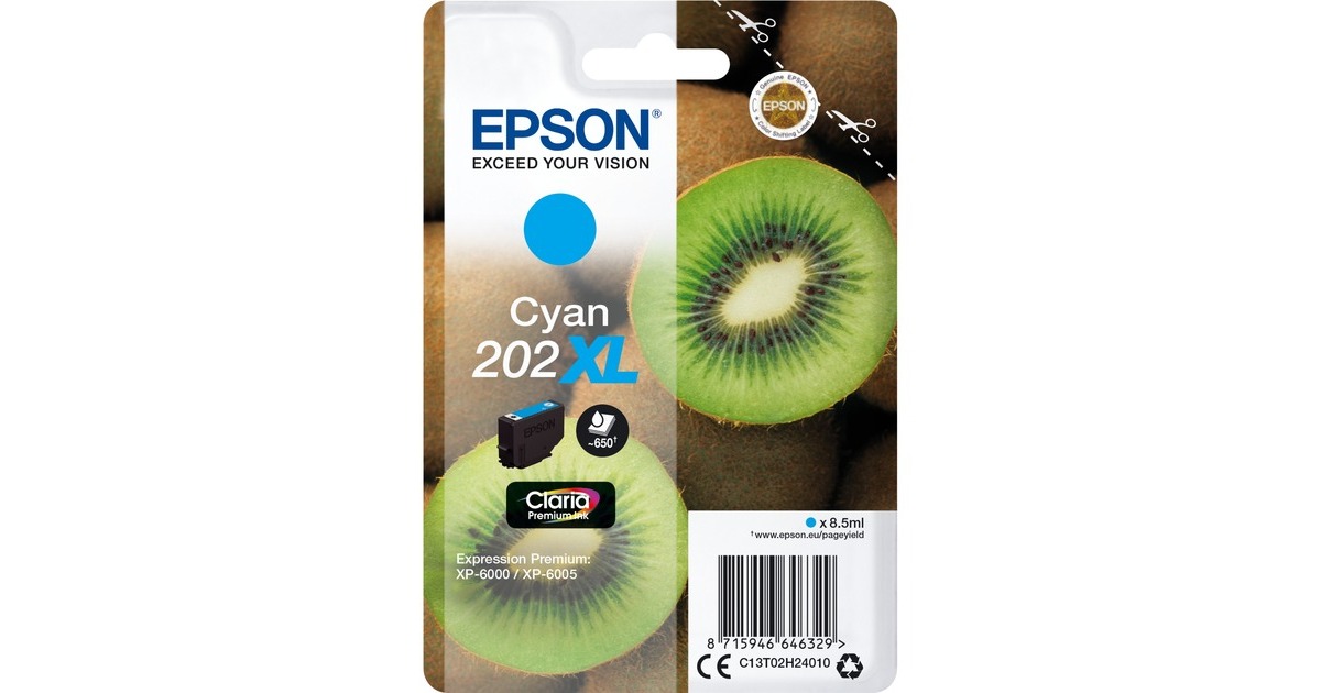 Epson Tinte 202XL cyan (C13T02H24010)(Claria Premium)