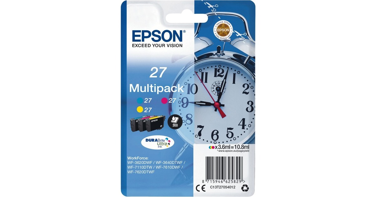 Epson Tinte Mulitpack 27 (C13T27054012)(DURABrite Ultra) Epson Tinte Mulitpack 27 (C13T27054012)(DURABrite Ultra)