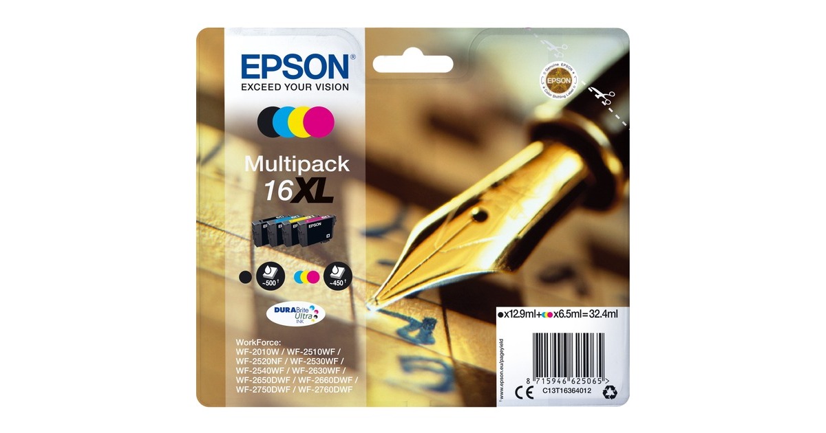 Epson Tinte Multipack 16XL (C13T16364012)(DURABrite) Epson Tinte Multipack 16XL (C13T16364012)(DURABrite)