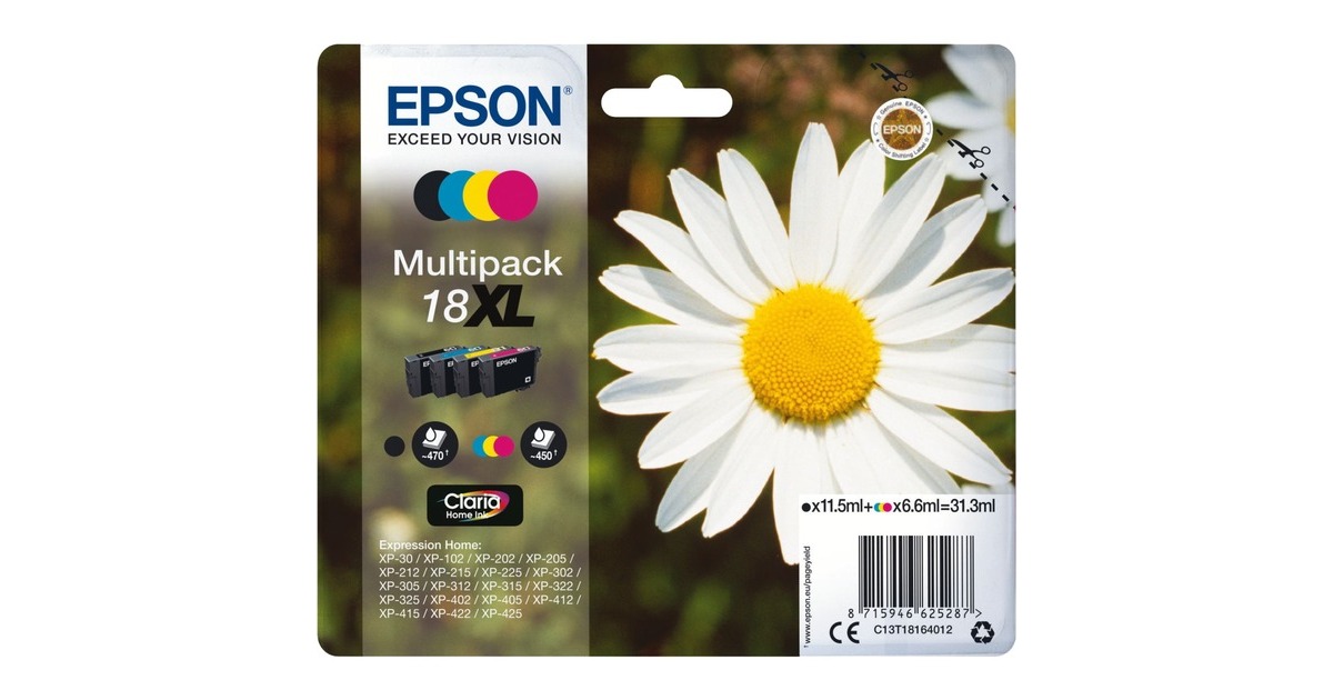 Epson Tinte Multipack 18XL (C13T18164012)(Claria Home)