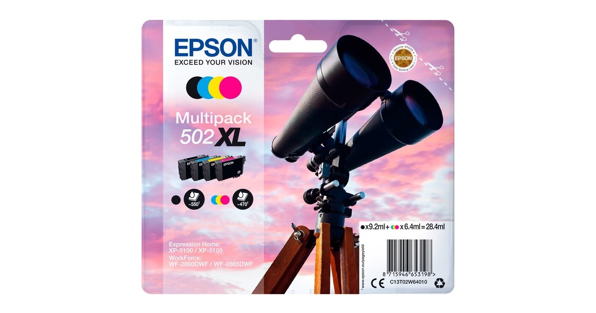 Epson Tinte Multipack 502 XL (C13T02W64010)