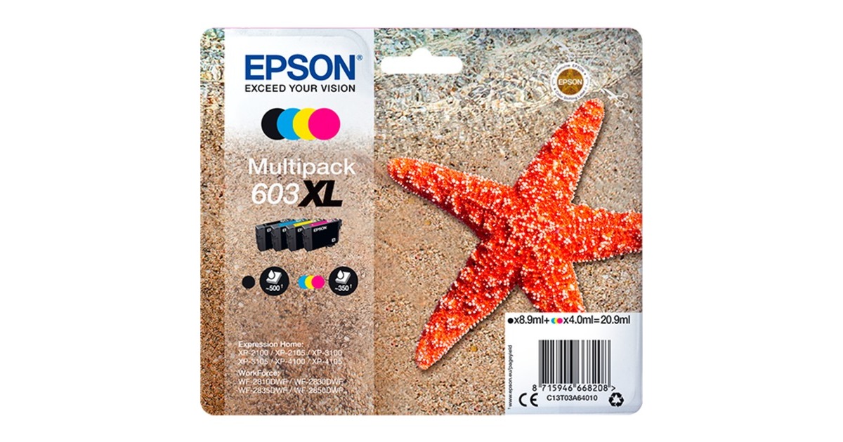 Epson Tinte Multipack 603XL (C13T03A64010)