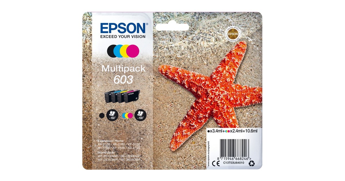 Epson Tinte Multipack 603 (C13T03U64010)