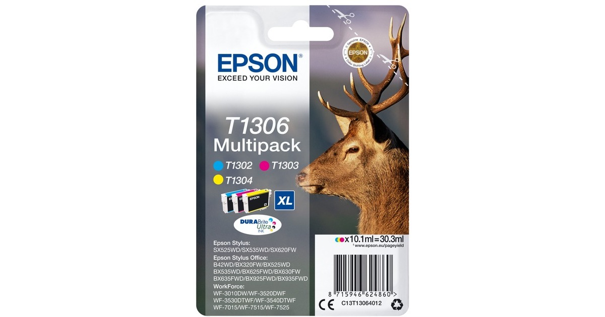 Epson Tinte Multipack T1306XL (C13T13064012)(DURABrite)