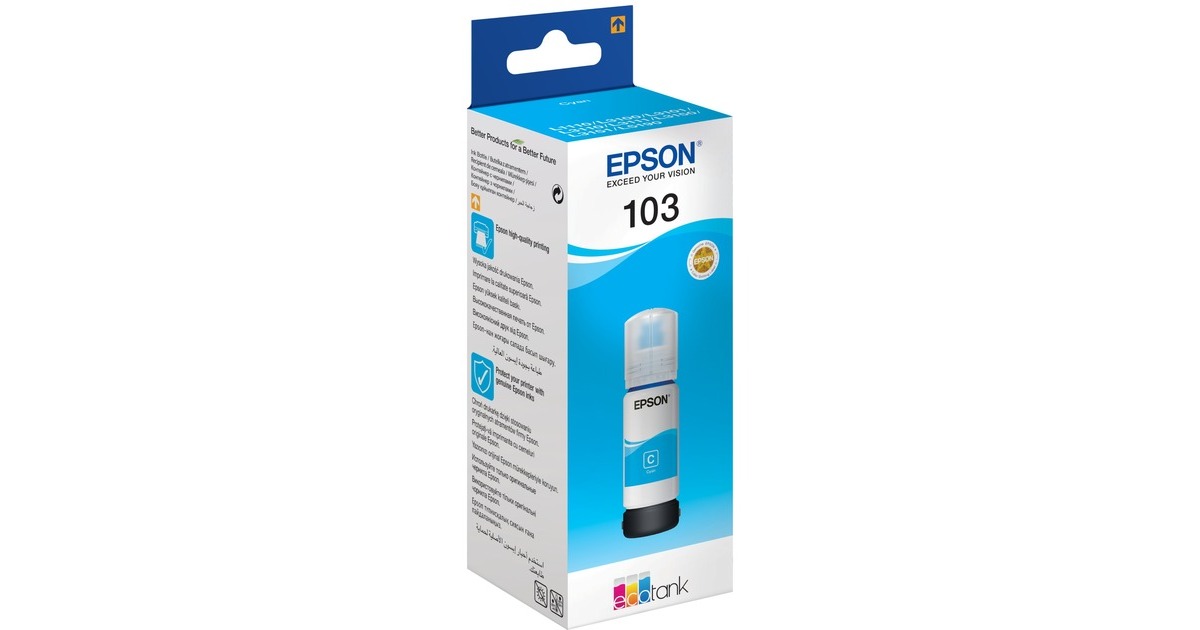 Epson Tinte cyan 103 EcoTank (C13T00S24A10)