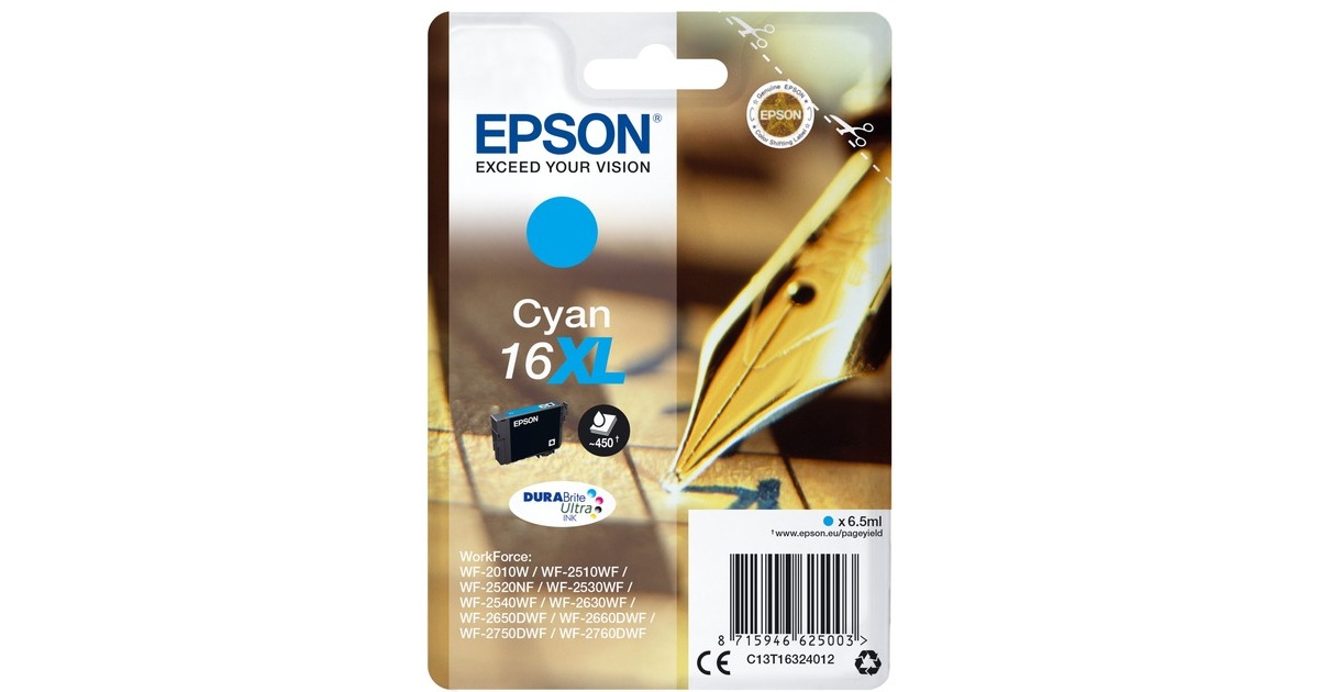 Epson Tinte cyan 16XL (C13T16324012)(DURABrite)