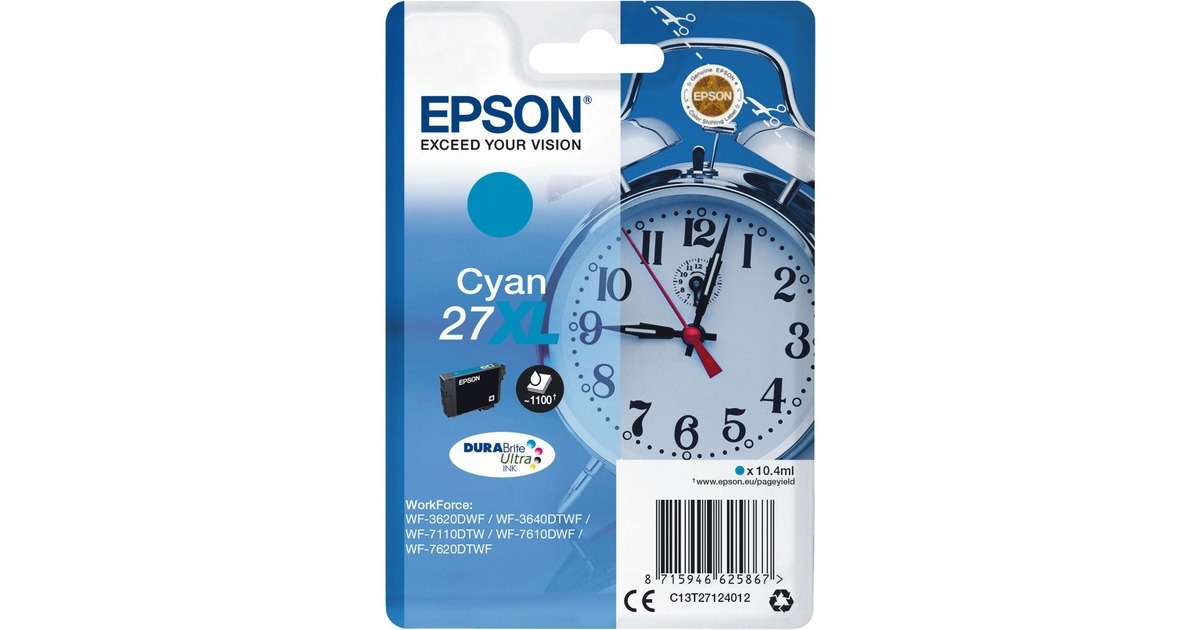 Epson Tinte cyan 27XL (C13T27124012)(DURABrite Ultra)