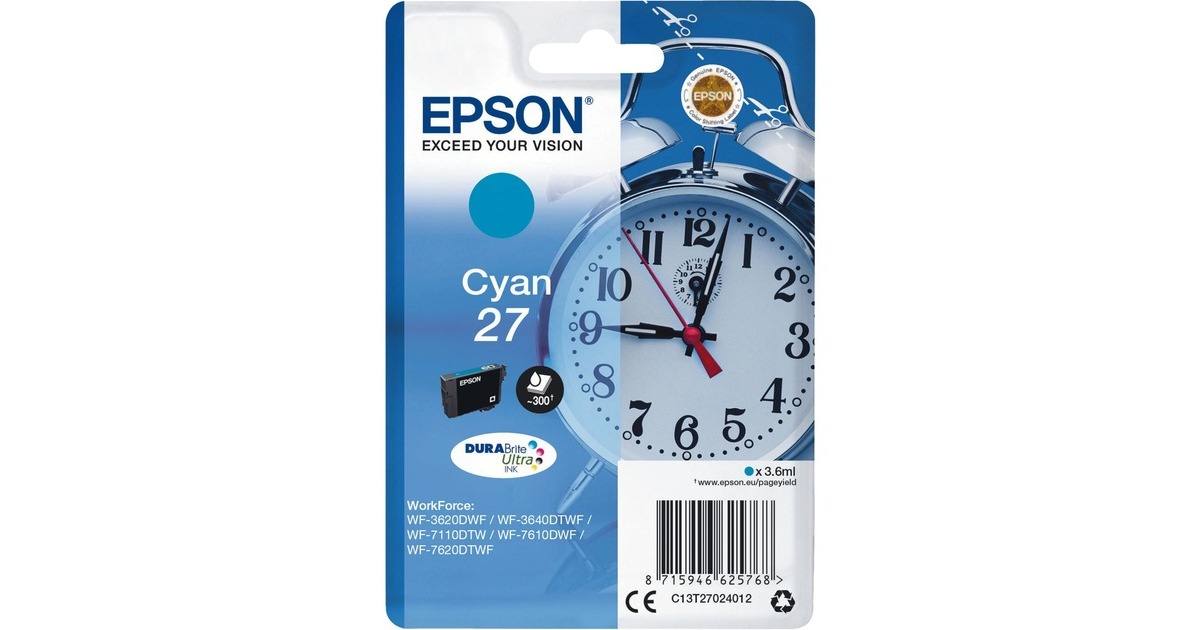 Epson Tinte cyan 27 (C13T27024012)(DURABrite Ultra)