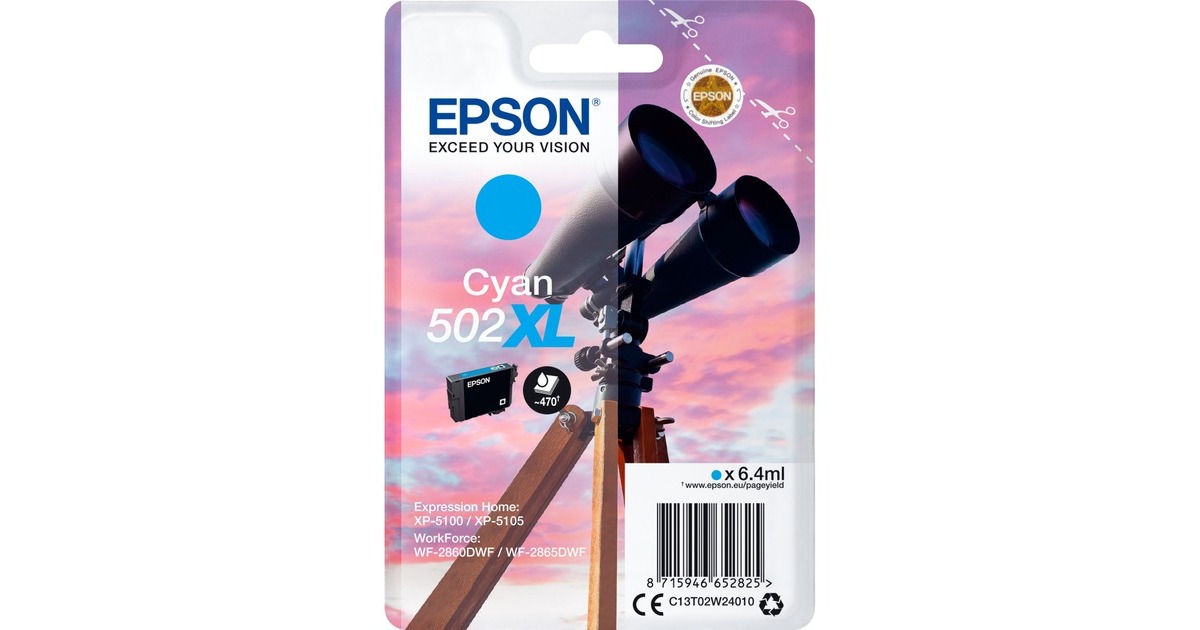 Epson Tinte cyan 502XL (C13T02W24010)