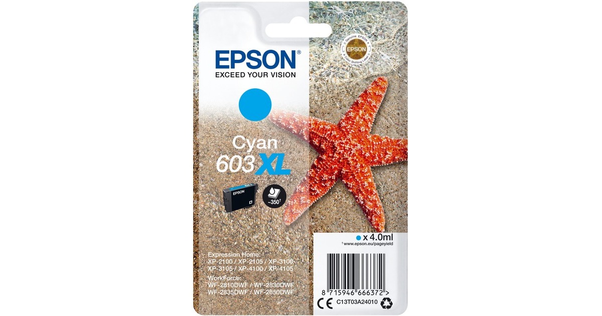 Epson Tinte cyan 603XL (C13T03A24010)