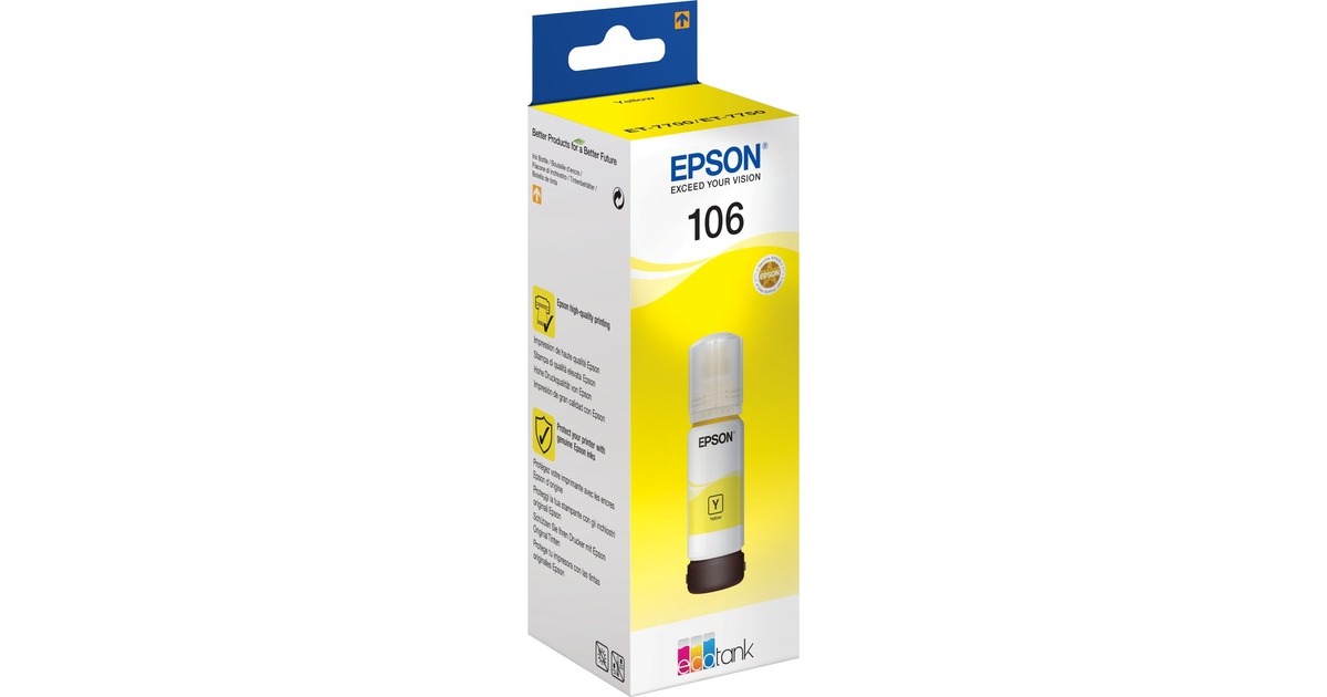 Epson Tinte gelb 106 Eco Tank (C13T00R440)