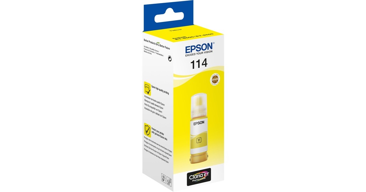 Epson Tinte gelb 114 EcoTank (C13T07B440)