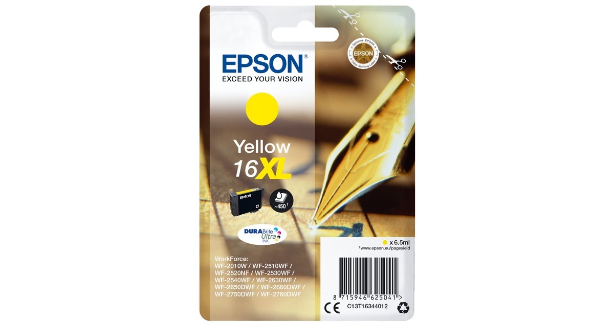 Epson Tinte gelb 16XL (C13T16344012)(DURABrite)