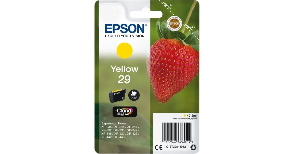 Epson Tinte gelb 29 (C13T29844012)(Claria Home)