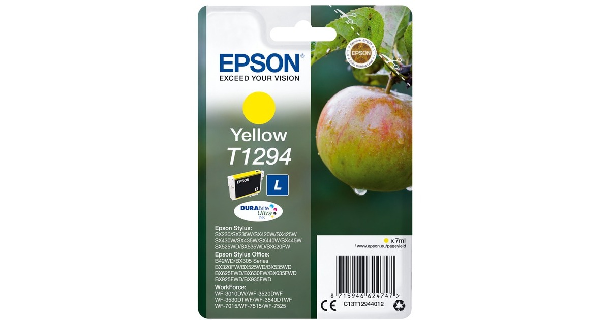 Epson Tinte gelb T1294 (C13T12944012)(DURABrite)