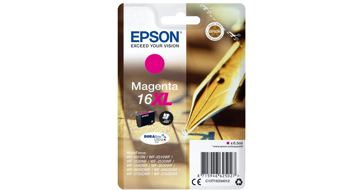 Epson Tinte magenta 16XL (C13T16334012)(DURABrite)