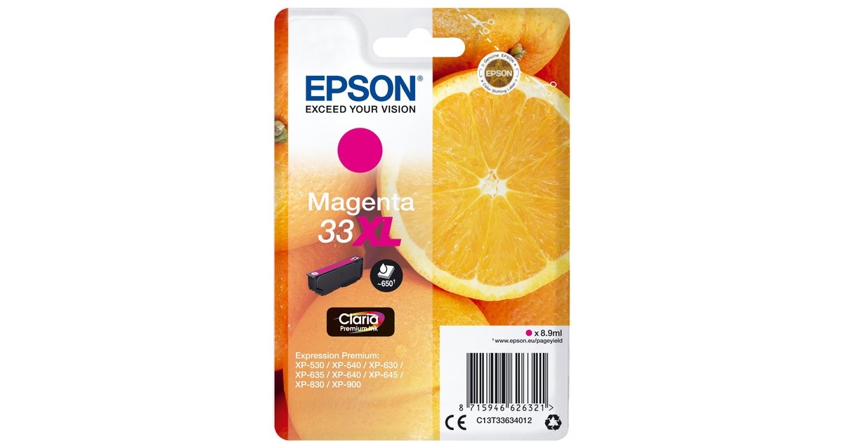 Epson Tinte magenta 33XL (C13T33634012)(Claria Premium)