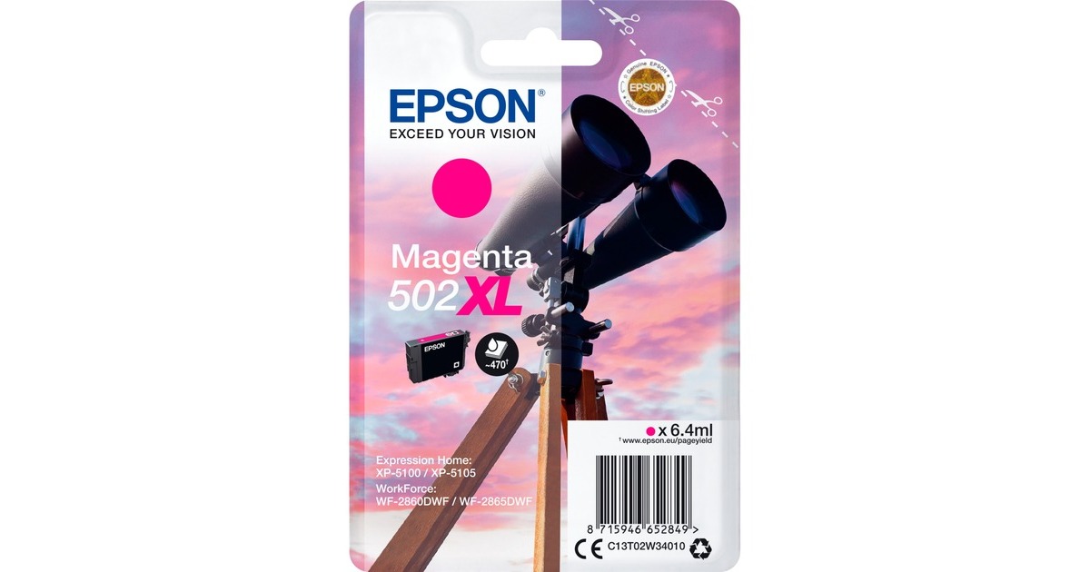 Epson Tinte magenta 502XL (C13T02W34010)