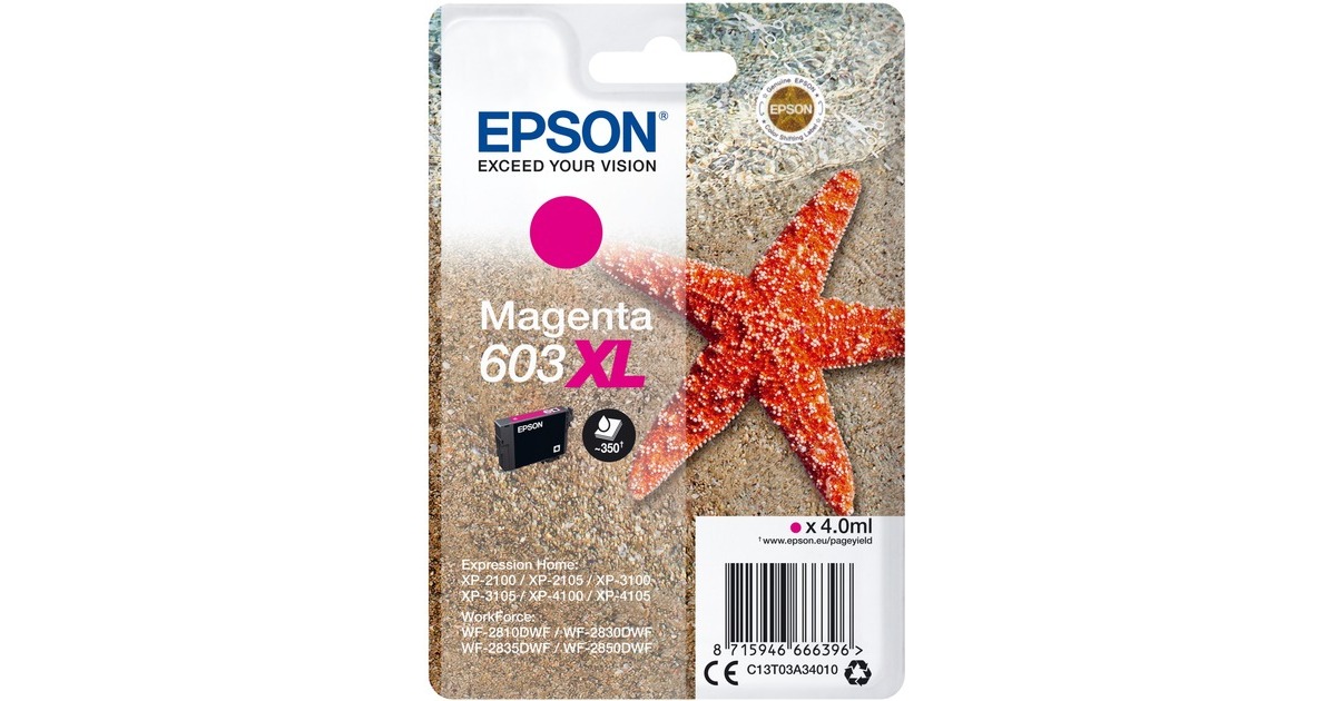 Epson Tinte magenta 603XL (C13T03A34010)