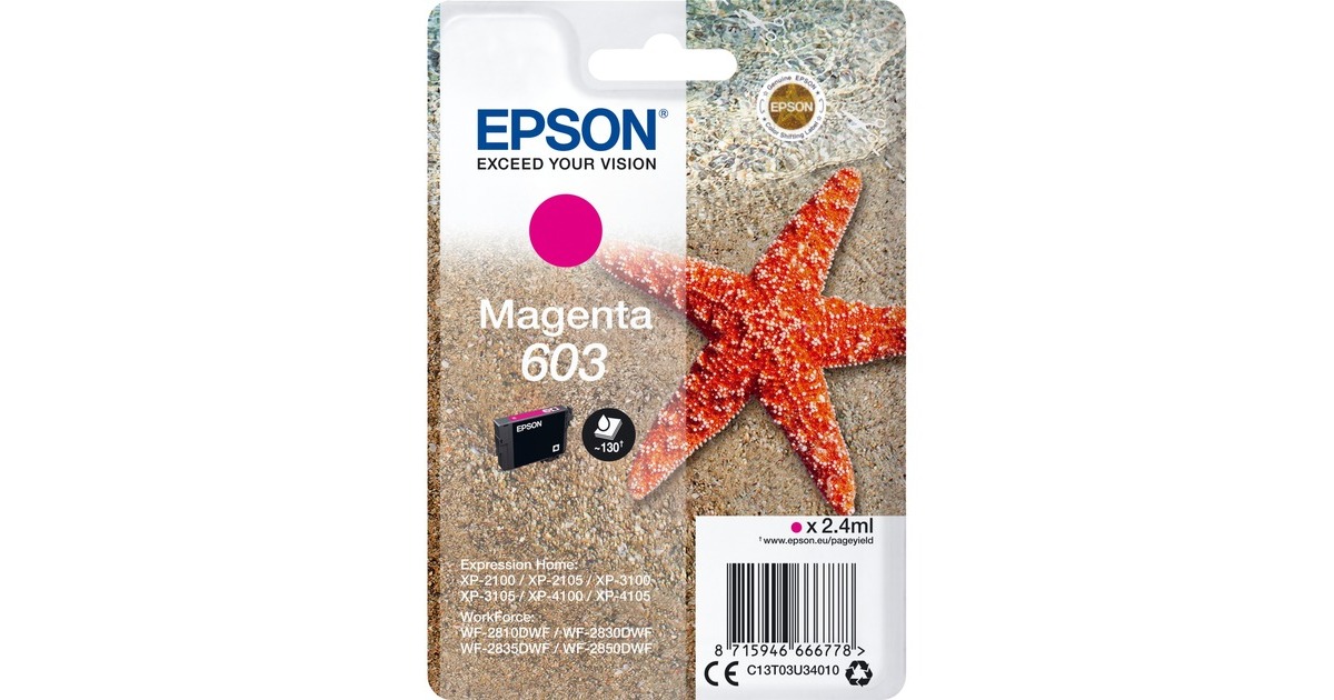 Epson Tinte magenta 603 (C13T03U34010)