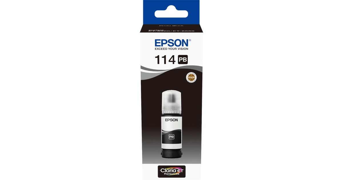 Epson Tinte photoschwarz 114 EcoTank (C13T07B140)