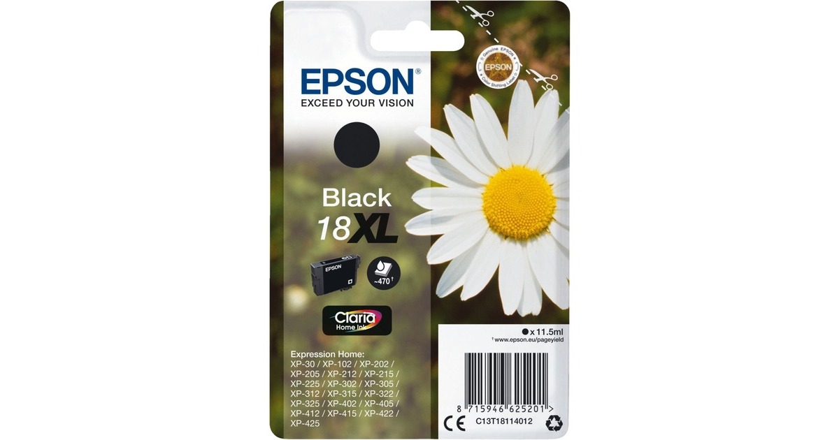 Epson Tinte schwarz 18XL (C13T18114012)(Claria Home)