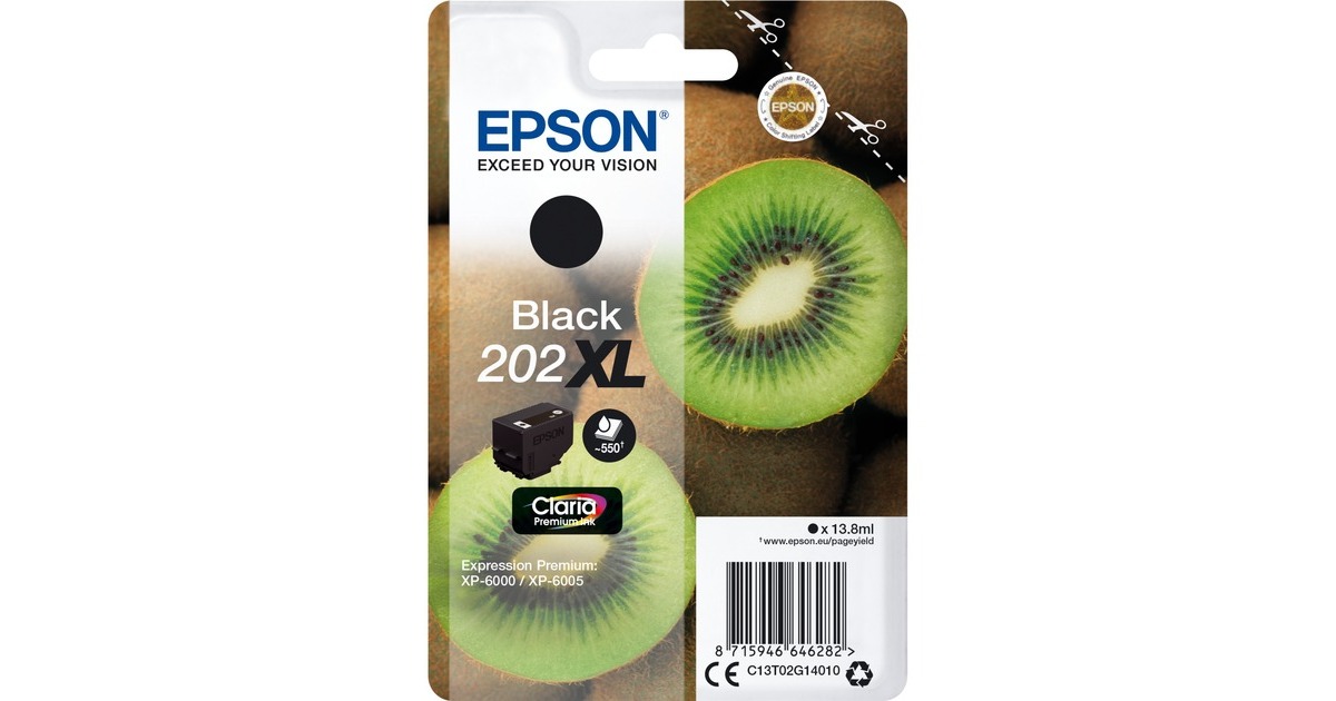 Epson Tinte schwarz 202XL (C13T02G14010)(Claria Premium)