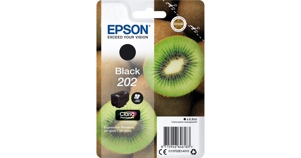 Epson Tinte schwarz 202 (C13T02E14010)(Claria Premium)