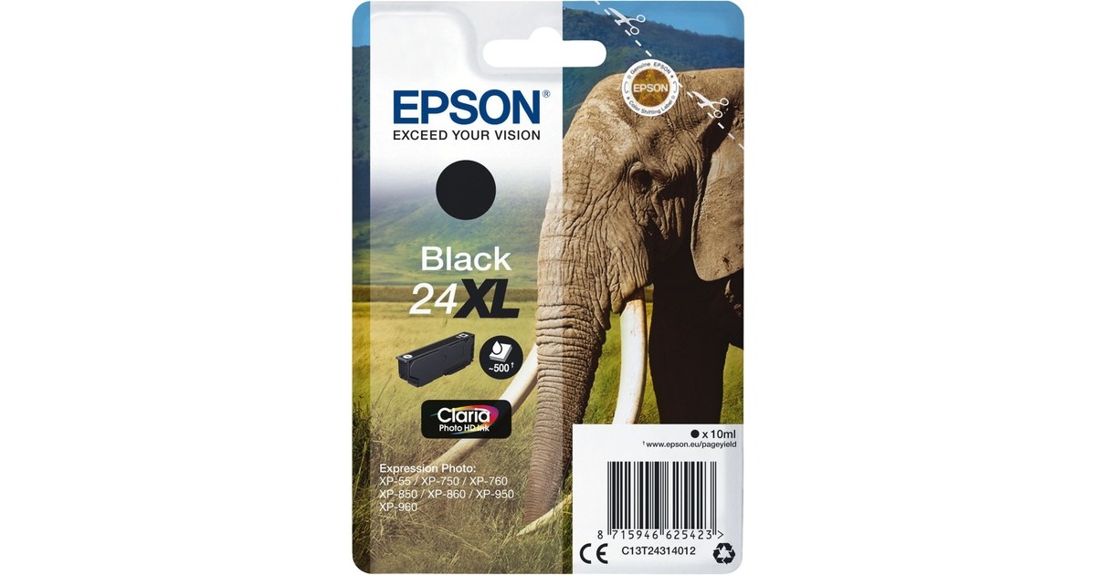 Epson Tinte schwarz 24XL (C13T24314012)(Claria Photo HD)