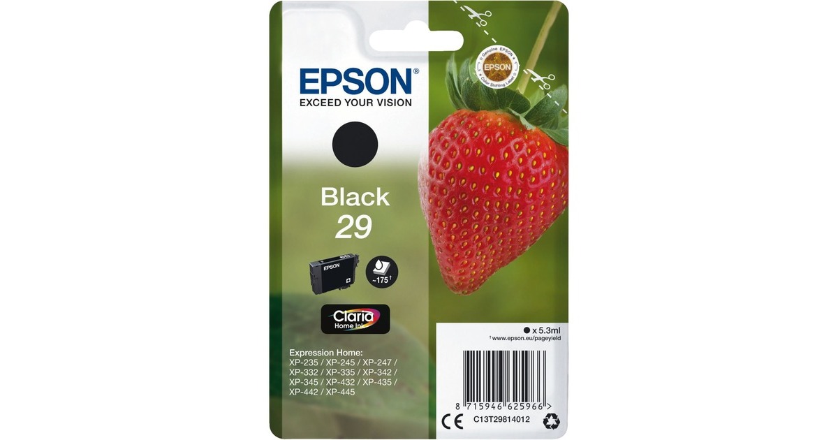 Epson Tinte schwarz 29 (C13T29814012)(Claria Home)