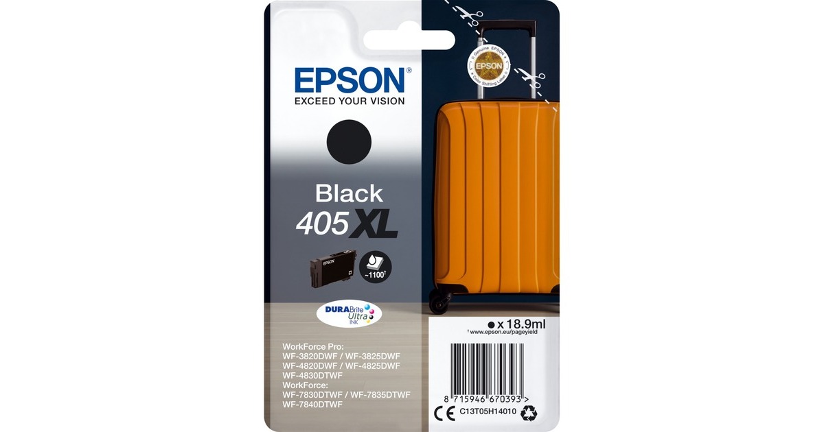 Epson Tinte schwarz 405XL (C13T05H14010)