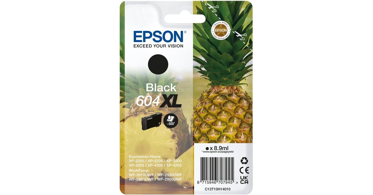Epson Tinte schwarz 604XL (C13T10H14010)