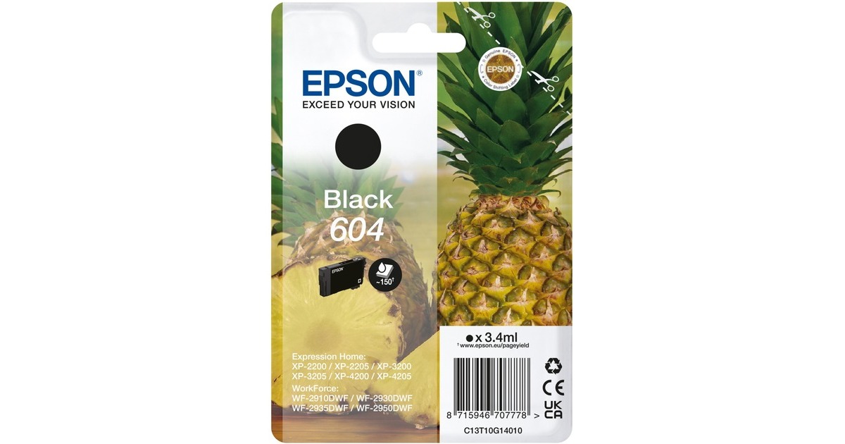 Epson Tinte schwarz 604 (C13T10G14010)