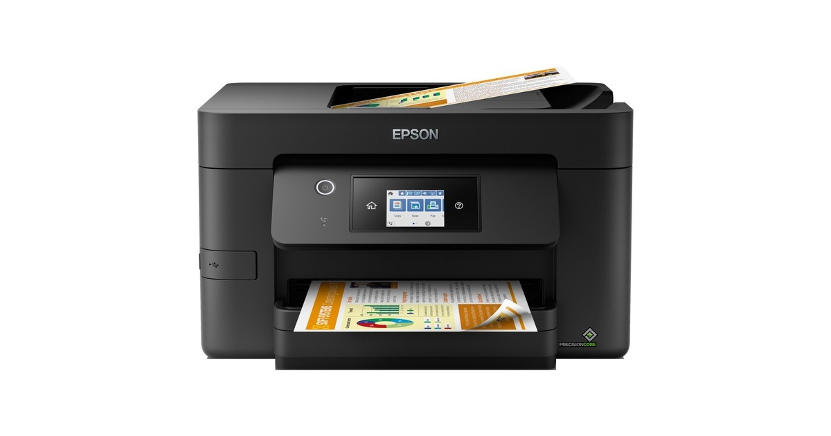 Epson WorkForce Pro WF-3820DWF, Multifunktionsdrucker(schwarz, USB, LAN, WLAN, Scan, Kopie, Fax)