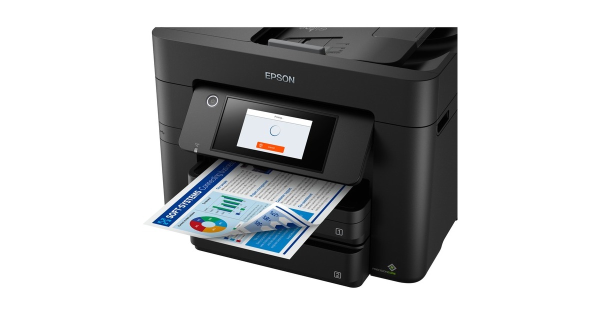 Epson WorkForce Pro WF-4830DTWF, Multifunktionsdrucker(schwarz, USB, LAN, WLAN, Scan, Kopie, Fax)