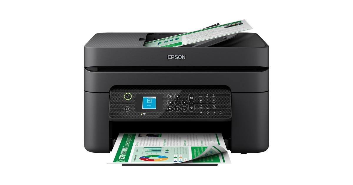 Epson WorkForce WF-2930DWF, Multifunktionsdrucker(schwarz, USB, WLAN, Scan, Kopie, Fax)