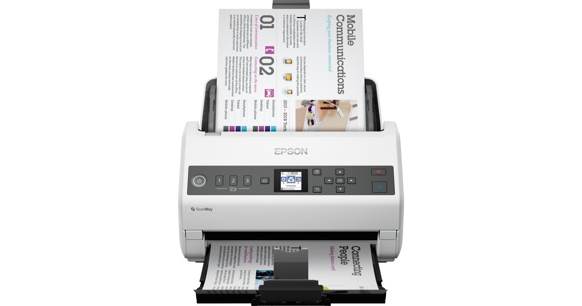 Epson Workforce DS-730N, Einzugsscanner(grau, USB, LAN)