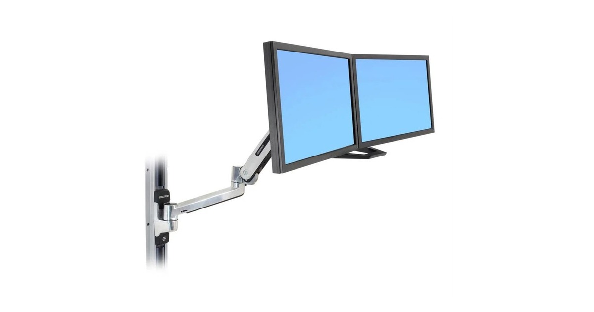 Ergotron Dualmonitor und Griff-Kit, Befestigung/Montage(silber)
