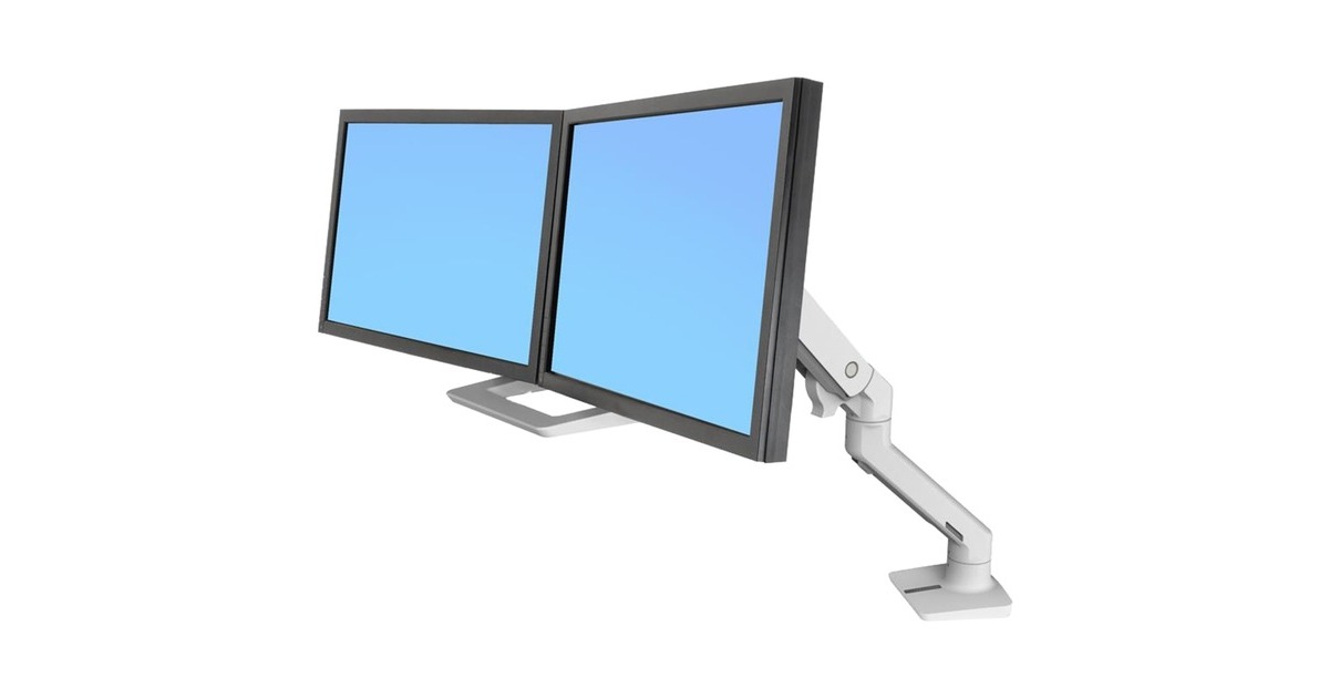 Ergotron HX Dual-Monitor-Schreibtischarm, Monitorhalterung(weiß)