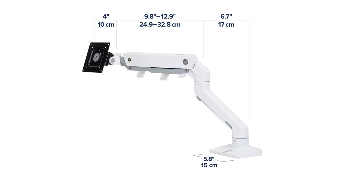 Ergotron HX Monitor Arm mit HD-Gelenk, Monitorhalterung(weiß)