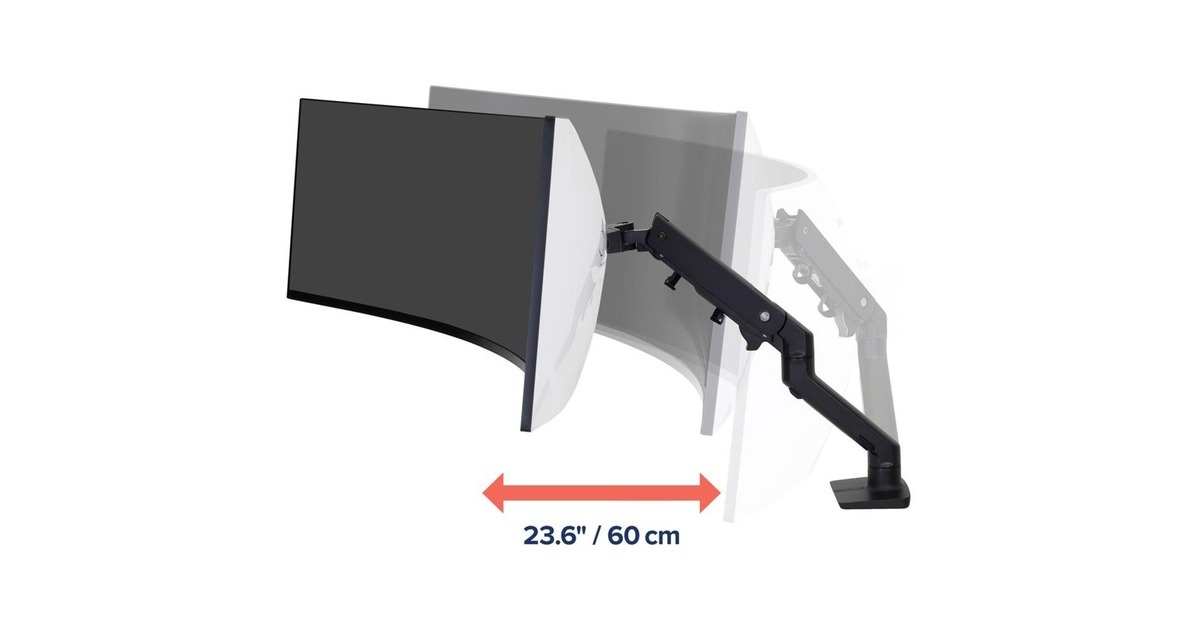 Ergotron HX Monitor Arm mit HD-Gelenk, Monitorhalterung(schwarz)