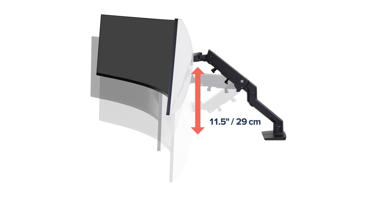 Ergotron HX Monitor Arm mit HD-Gelenk, Monitorhalterung(schwarz)
