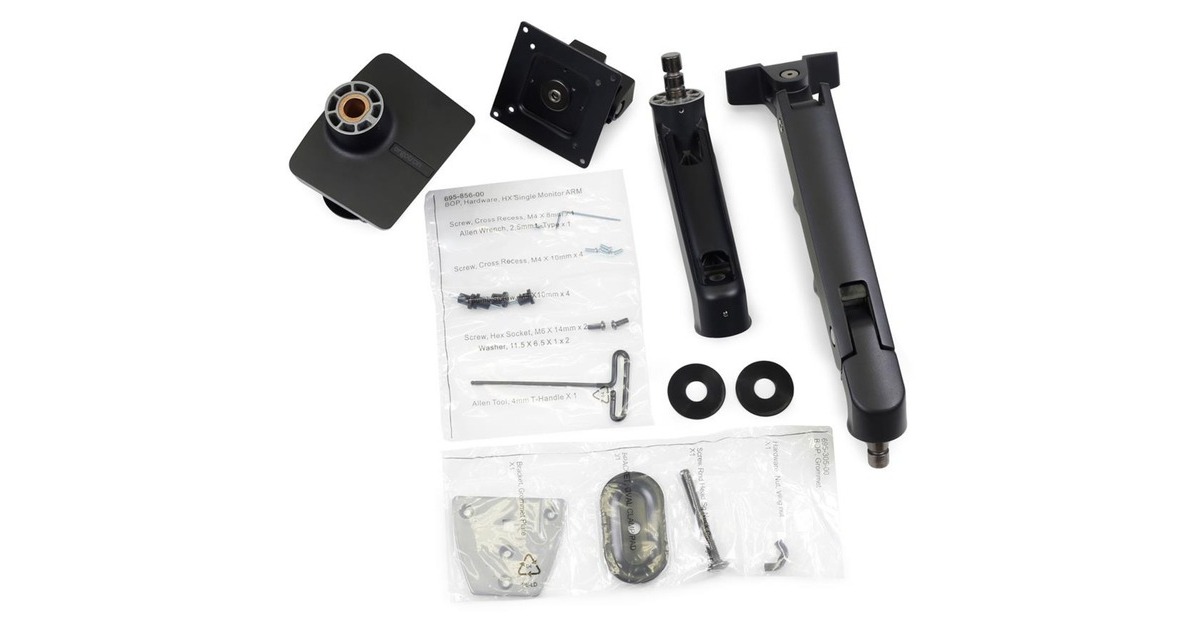 Ergotron HX Monitor Arm mit HD-Gelenk, Monitorhalterung(schwarz)