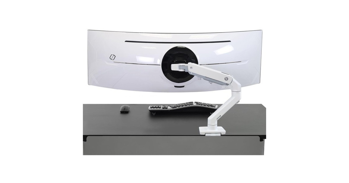 Ergotron HX Monitorgelenk für extra schwere Displays, Monitorhalterung(weiß/schwarz)