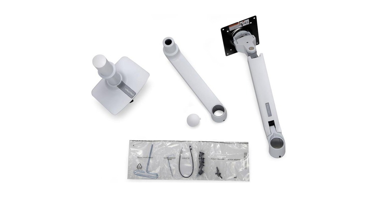 Ergotron LX Desk Mount LCD Arm, Monitorhalterung(weiß, für Tischmontage)